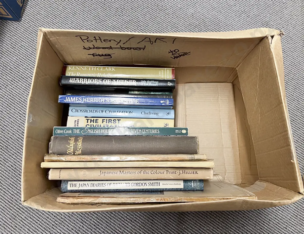Box of Assorted Books Image 1++