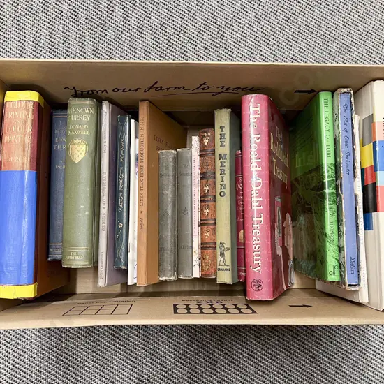 Box of Books on the Art of Albert Namatjira Roald Dahl etc