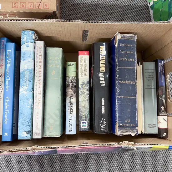 Box of Books incl Botanic Gardens & Early Wellington Churches etc