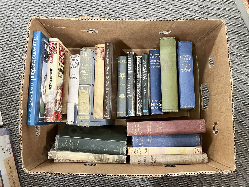 Box of Books on England English Lakes etc Image 1++
