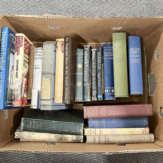 Box of Books on England English Lakes etc