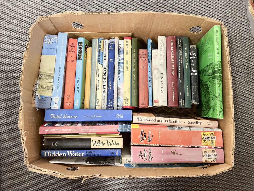 Box of New Zealand Books Image 1++