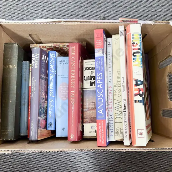 Box of Books on Art London etc