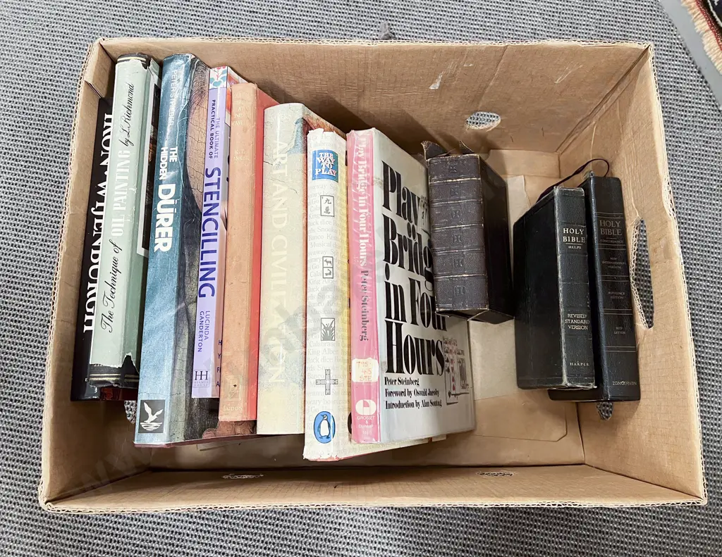 Box of Books on Art etc Image 1++