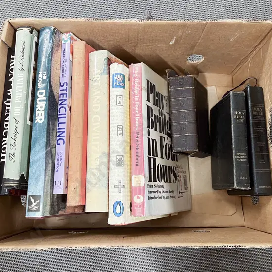 Box of Books on Art etc