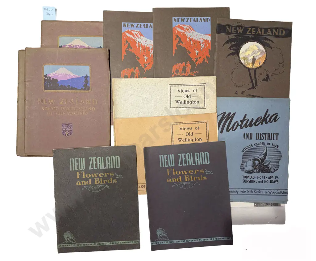 Group Of Vintage N.Z. Govt Dept Of Tourist & Publicity Advertising Brochures Image 1++