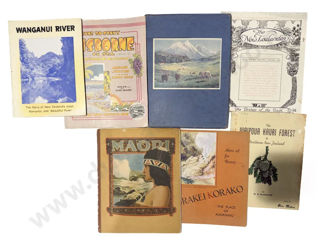 Group Of Vintage N.Z. Govt Dept Of Tourist & Publicity Advertising Brochures Image 1++