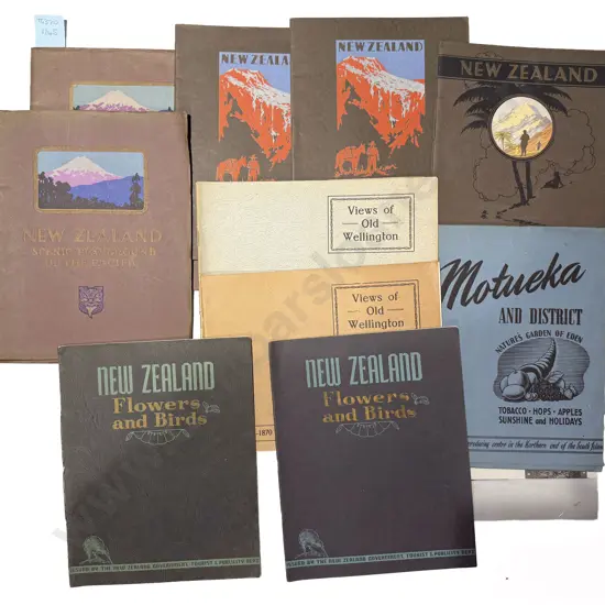 Group Of Vintage N.Z. Govt Dept Of Tourist & Publicity Advertising Brochures
