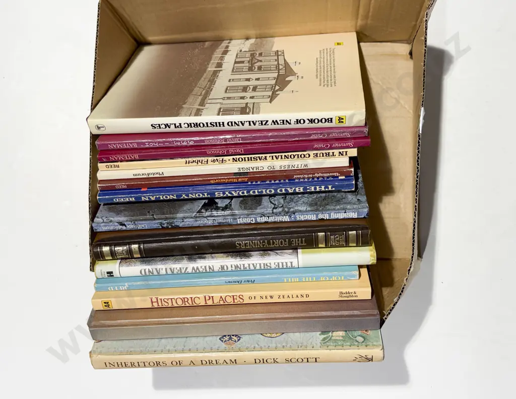 Box of Assorted NZ Related Volumes Image 1++