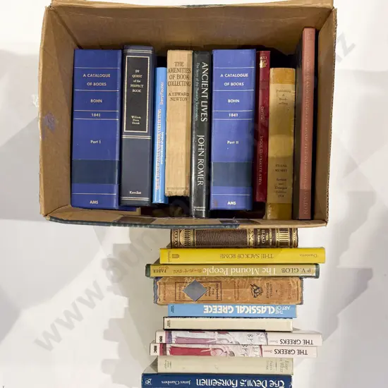 Box Qty of Assorted Ancient History Books