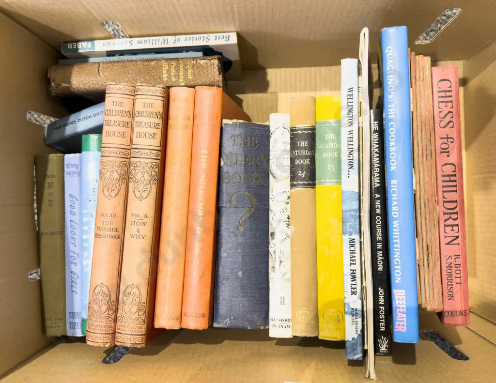 Box Qty of Assorted Books Image 1++