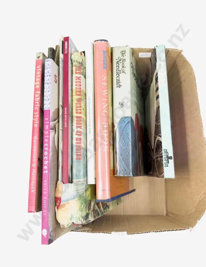 Box of Assorted Needlepoint & Crochet Reference Image 1++