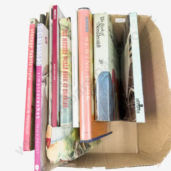 Box of Assorted Needlepoint & Crochet Reference
