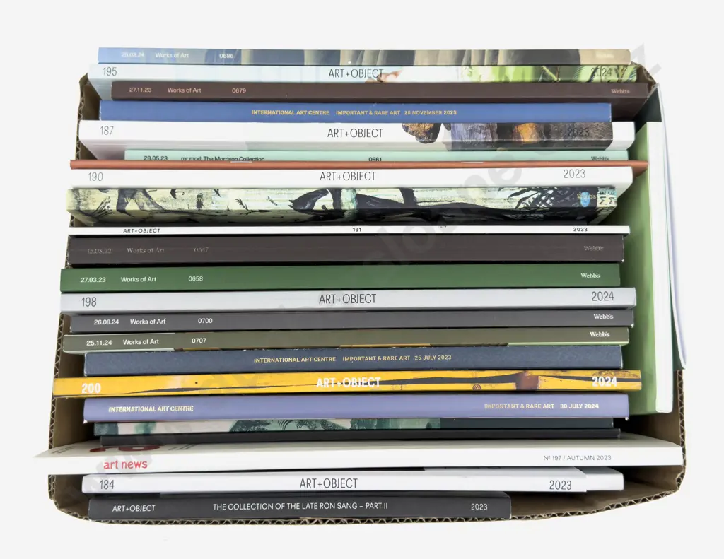 Box Qty of Various Art Auction Catalogues Image 1++