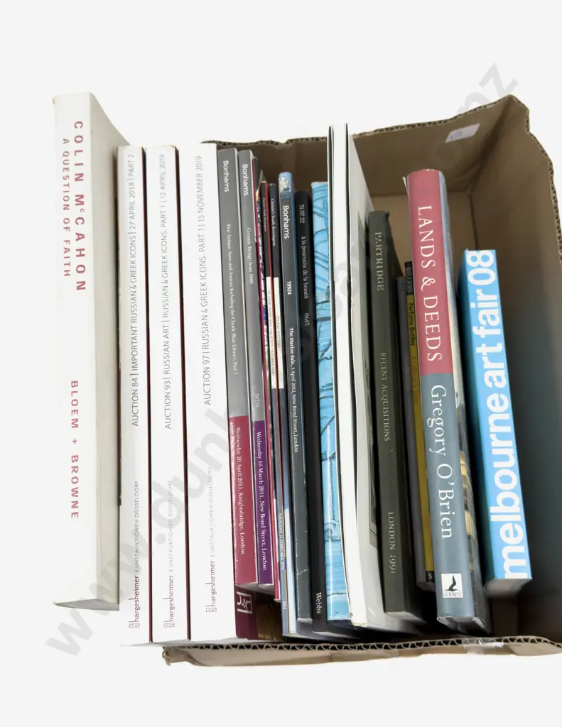 Box Qty of Assorted Art Reference & Art Catalogues Image 1++