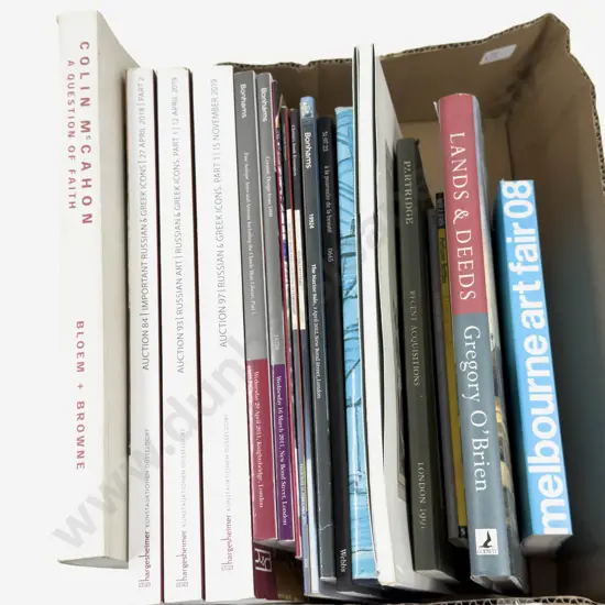 Box Qty of Assorted Art Reference & Art Catalogues
