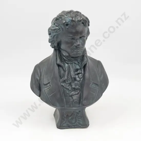 Bronze Style Bust of Beethoven