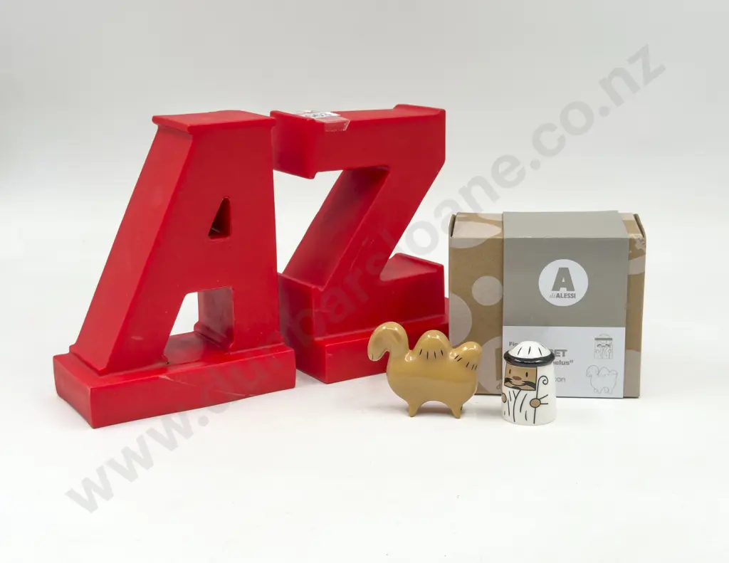 Boxed Alessi Figures together with A to Z Bookends Image 1++