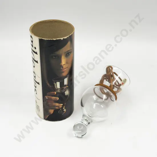 A Boxed Holmgaard Neck Glass