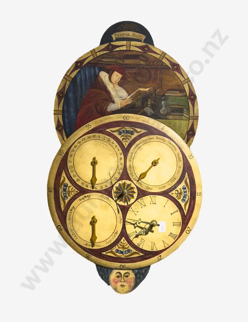 Decorative Four Face Wall Clock Image 1++