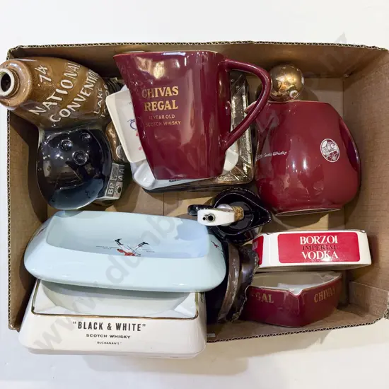Box Qty of Assorted Alcohol Advertising