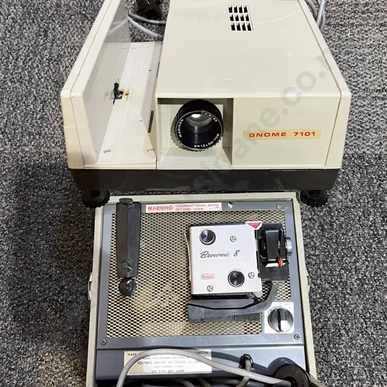 Kodak Brownie 8 Movie Projector with Other Vintage Projector