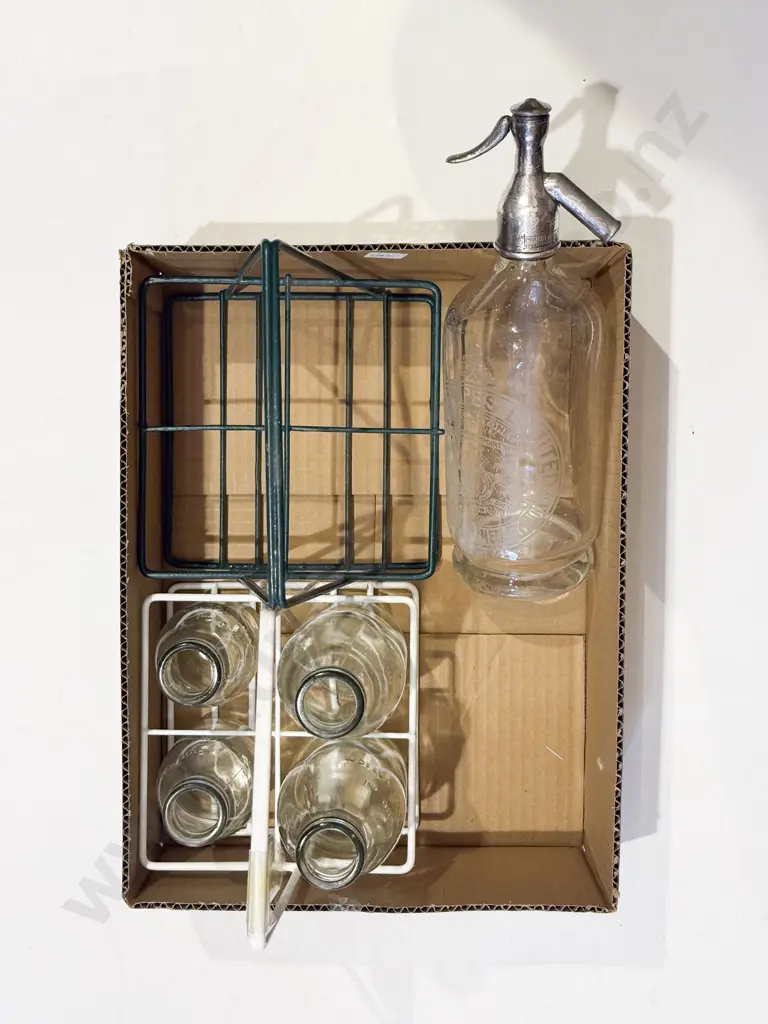 Vintage Soda Syphon together with Vintage Milk Bottles & Carriers Image 1++