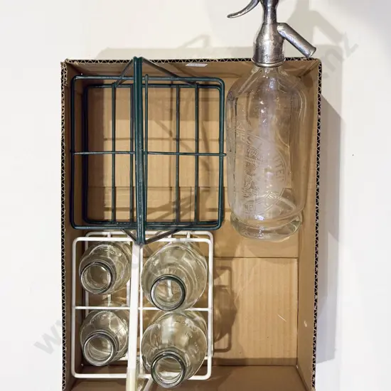Vintage Soda Syphon together with Vintage Milk Bottles & Carriers
