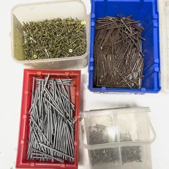 Qty of Assorted Screws & Nails etc