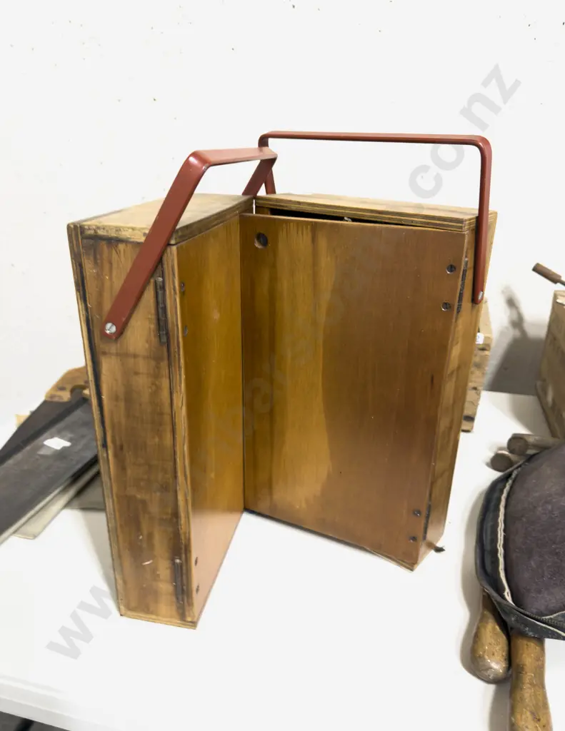 Vintage Chisel Set in Home Made Wooden Case/Box Image 1++