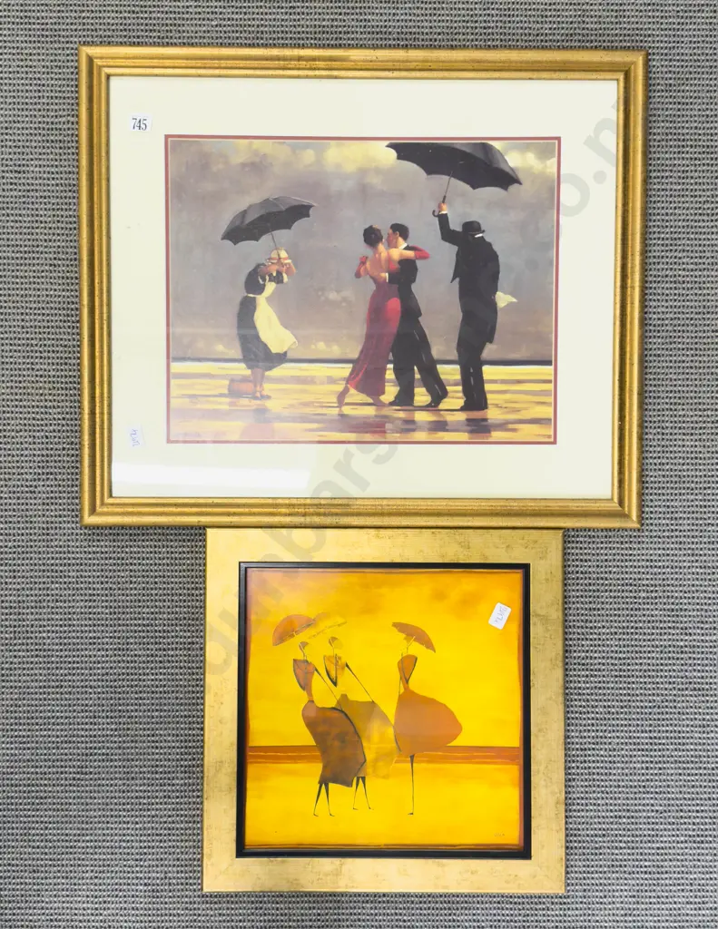 Two Framed Decorative Prints Image 1++