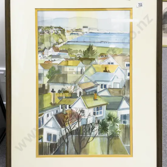 Betty Pilkington - Roof Top Study - Watercolour