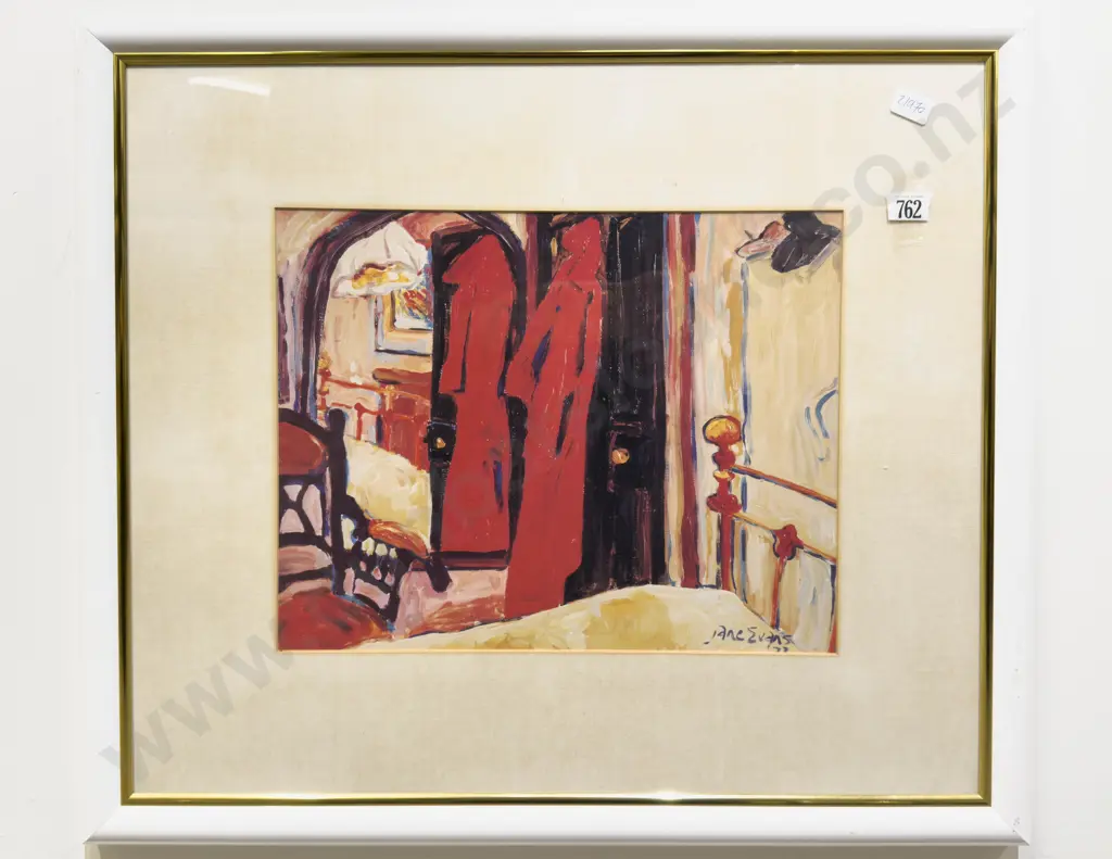 Jane Evans - "The Red Dressing Gown" - Reproduction Print Image 1++