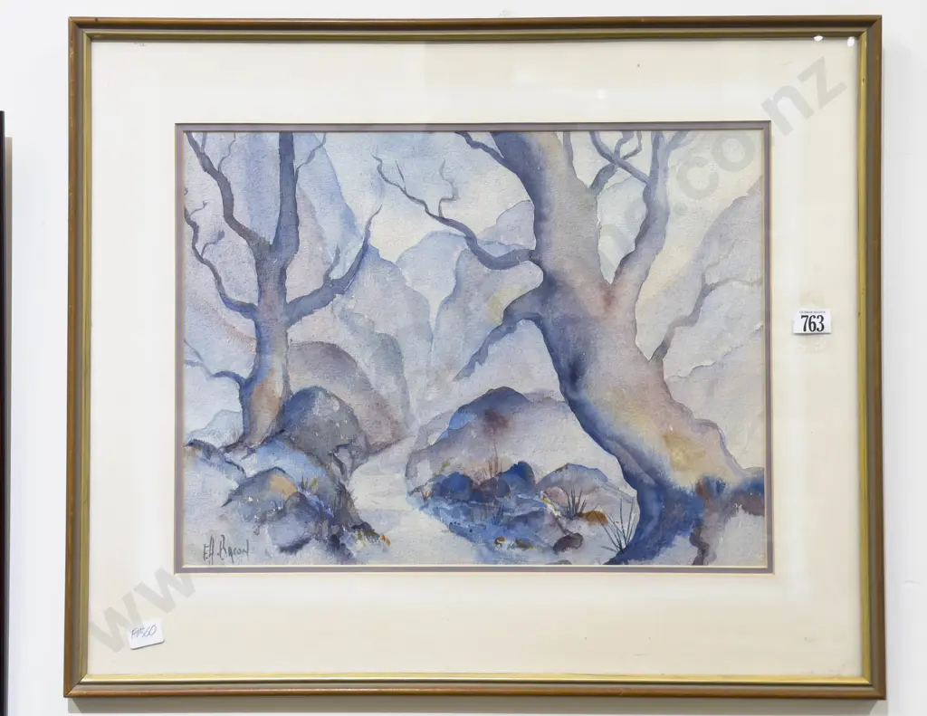 F. H. Bacon - Rocky Path - Watercolour Image 1++
