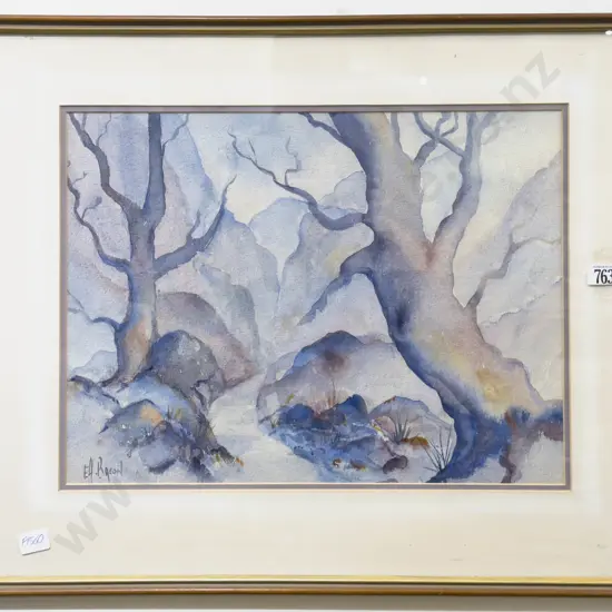 F. H. Bacon - Rocky Path - Watercolour