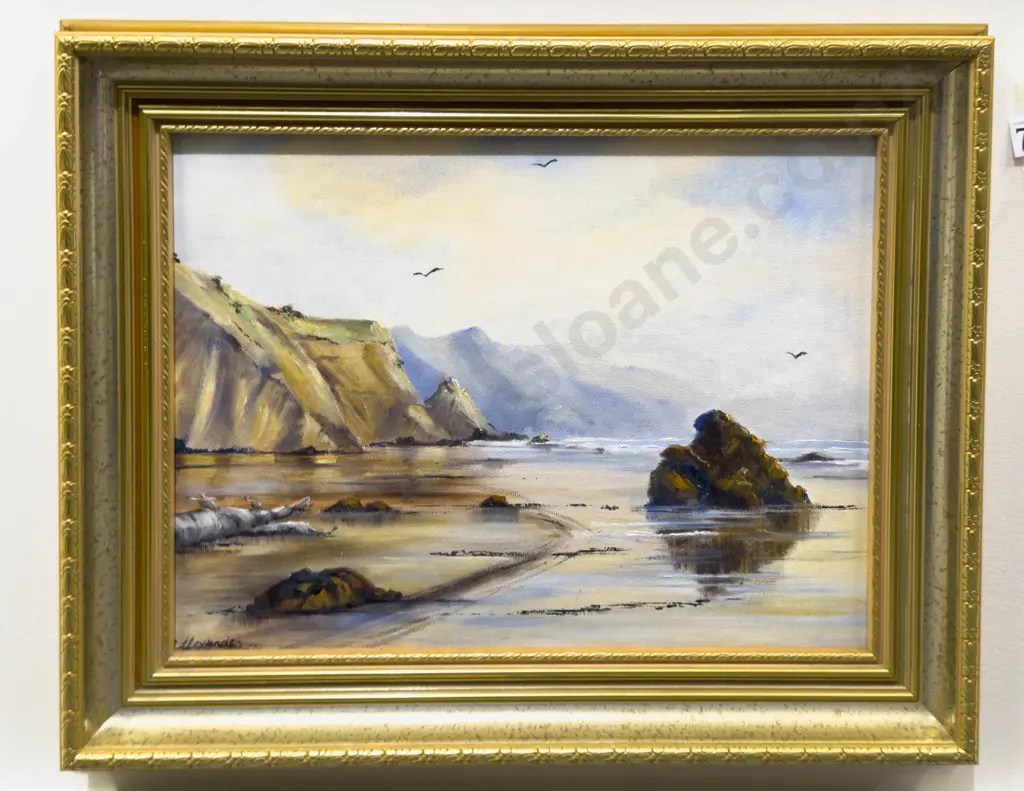 B. Alexander - Coastal Study - Oil on Board Image 1++