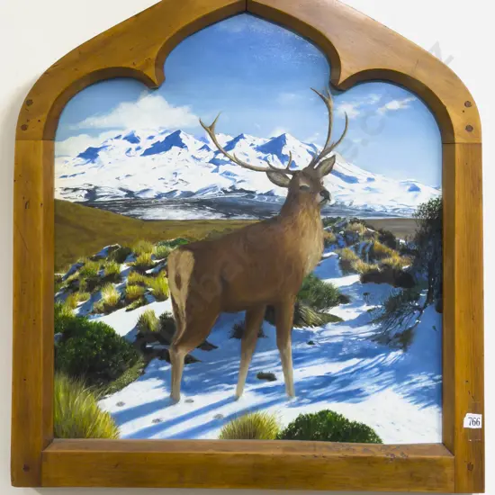 Raewyne Green - "Through a Church Window" - Oil on Board