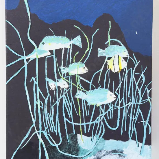 John Martin - Underwater Study - Oil on Canvas