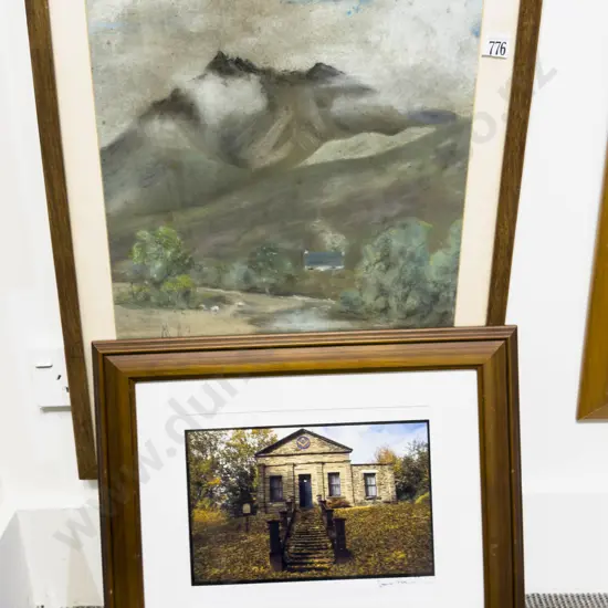Photograph of Masonic Building together with Other Framed Work