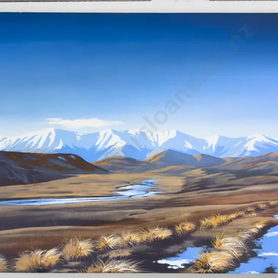 Screenprint on Canvas - New Zealand Landscape