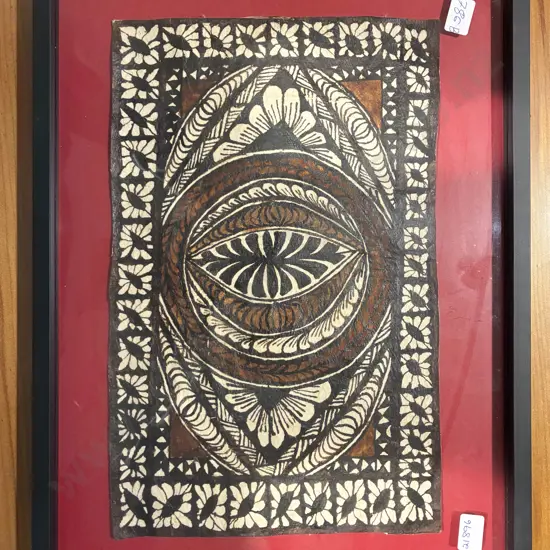 Small Framed Tapa Cloth