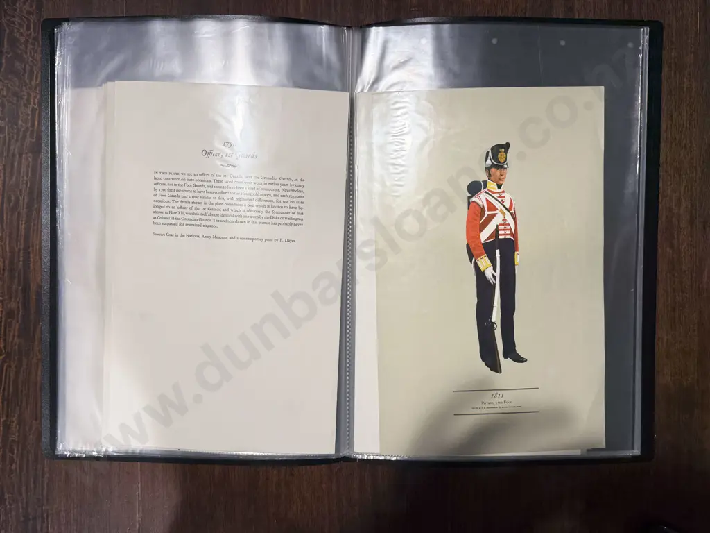 Clear File Folder of Assorted Military Uniform Prints Image 1++