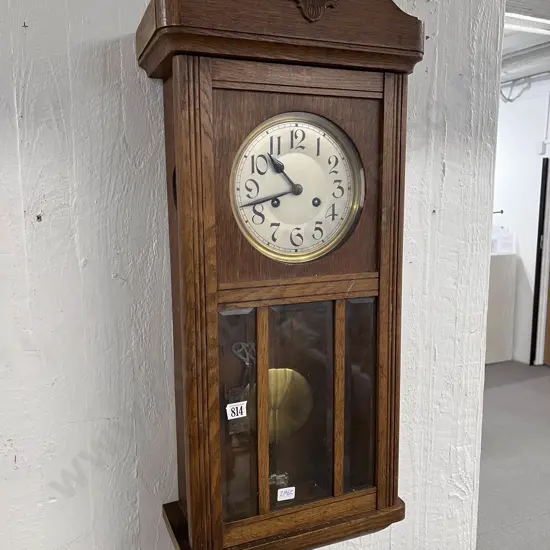 Oak Framed Wall Clock