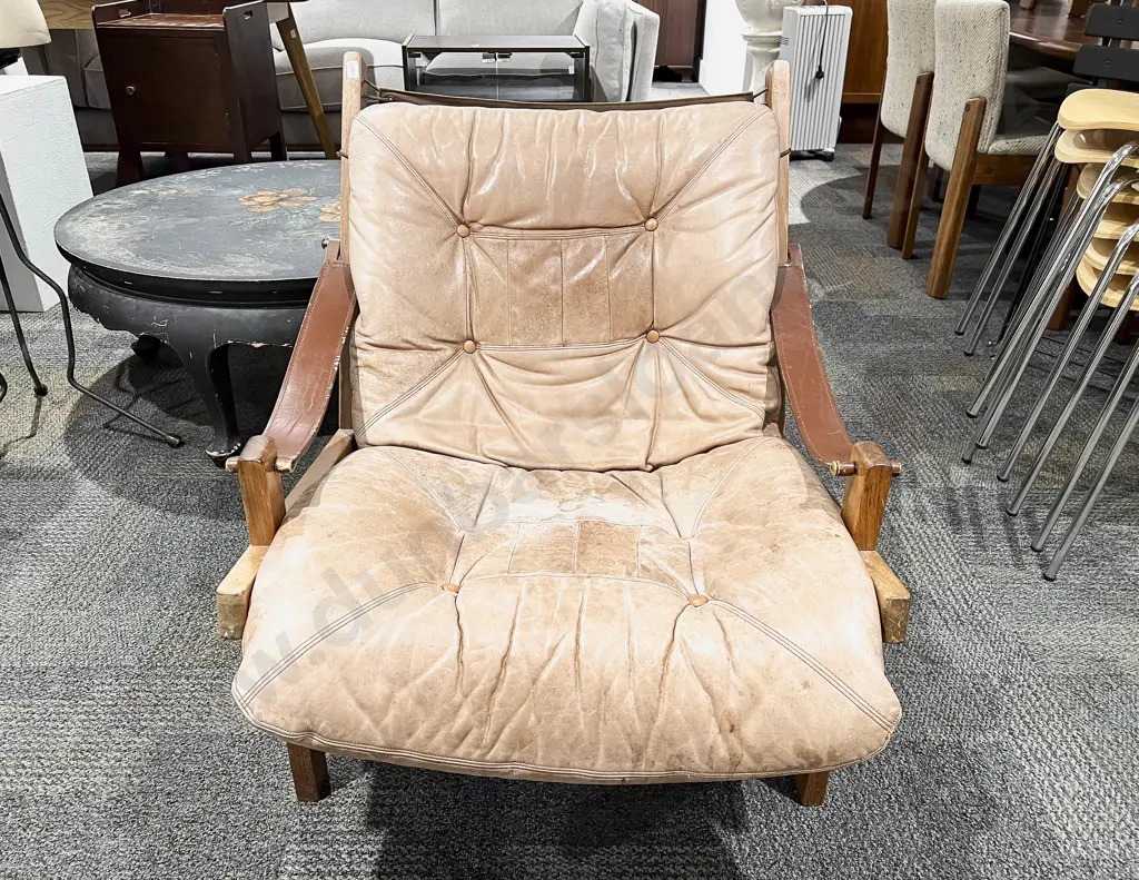 Vintage 1960's Safari Armchair Image 1++