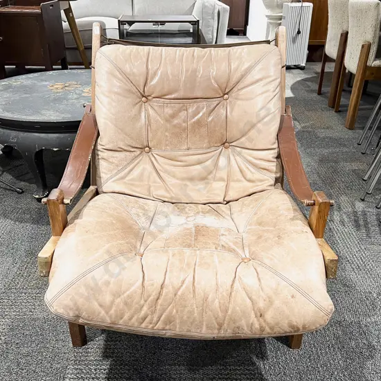 Vintage 1960's Safari Armchair