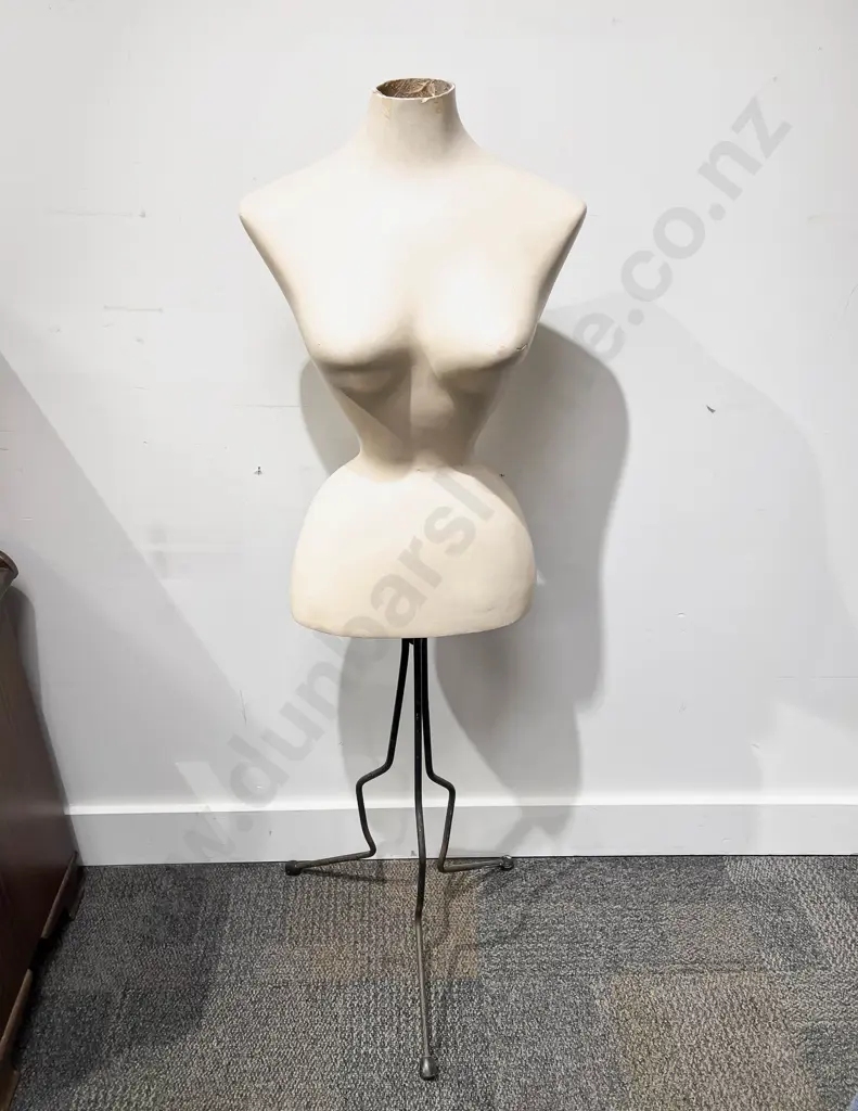 Vintage Purfex Display Models LTD Torso Mannequin on Wrought Metal Base Image 1++