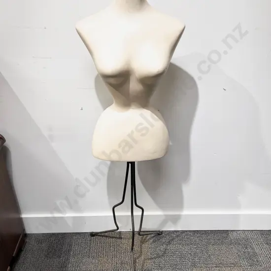 Vintage Purfex Display Models LTD Torso Mannequin on Wrought Metal Base