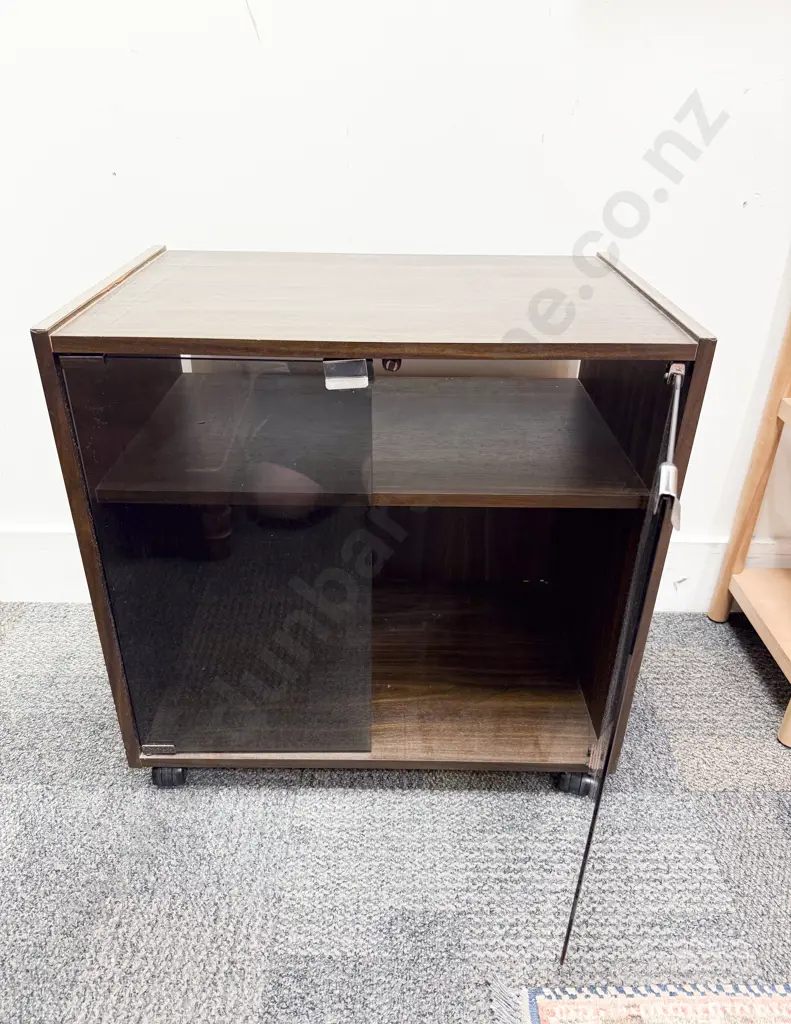 Glass Door TV Cabinet Image 1++