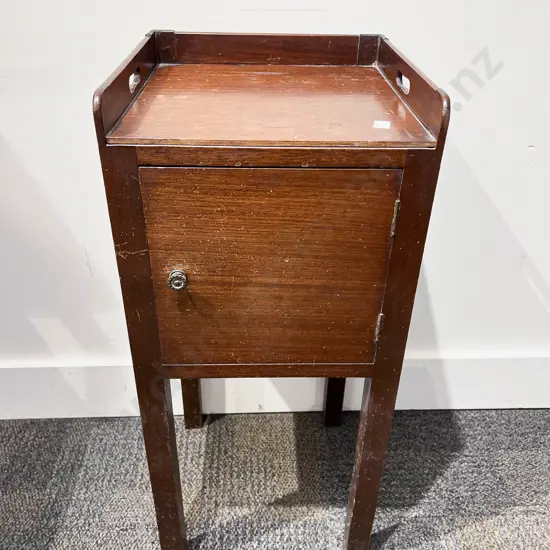C19th Mahogany Single Drawer Bedside Cabinet