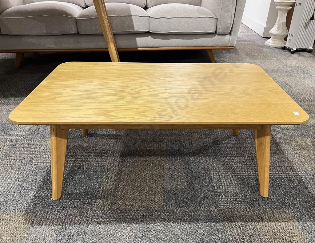 Modern Scandinavian Style Oak Coffee Table Image 1++